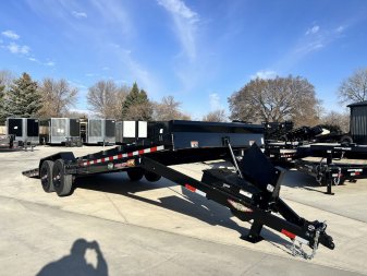 New NEW 2025 HEAVY DUTY H&H Speedloader 26’ POWER TILTbed flatbed Trailer 2-8000 lb axles =16K, 18 Ply TIRES