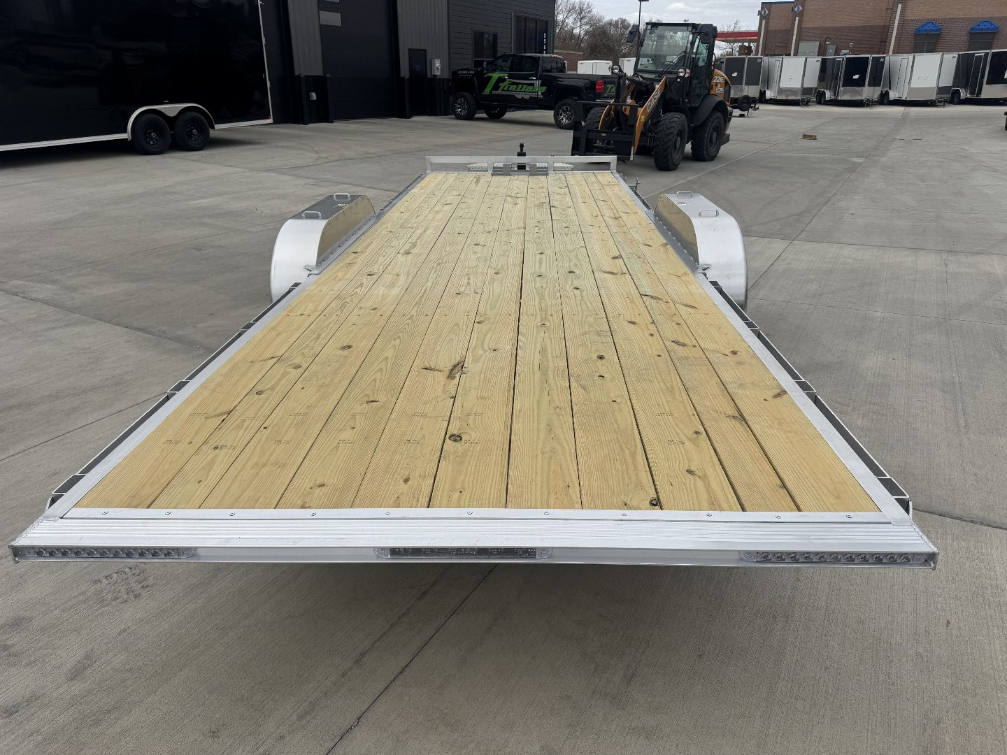 New NEW 2025 H&H Speedloader ALUMINUM 22’ POWER TILTbed flatbed Trailer 2-7000 lb axles =14K