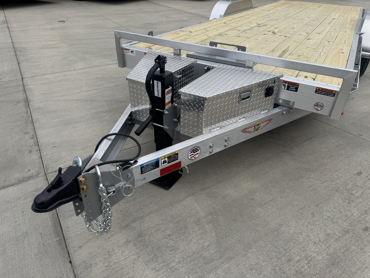 New NEW 2025 H&H Speedloader ALUMINUM 22’ POWER TILTbed flatbed Trailer 2-7000 lb axles =14K
