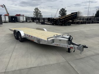New NEW 2025 H&H Speedloader ALUMINUM 22’ POWER TILTbed flatbed Trailer 2-7000 lb axles =14K