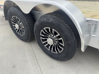 New NEW 2025 H&H Speedloader ALUMINUM 22’ POWER TILTbed flatbed Trailer 2-7000 lb axles =14K