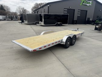 New NEW 2025 H&H Speedloader ALUMINUM 22’ POWER TILTbed flatbed Trailer 2-7000 lb axles =14K