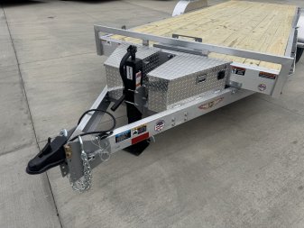 New NEW 2025 H&H Speedloader ALUMINUM 22’ POWER TILTbed flatbed Trailer 2-7000 lb axles =14K