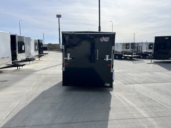 New NEW 2025 AERO 6x12 +2 V WHITE Interior QUALITYAluminum Wheels Matching aluminum Spare Tire and Mount included $240 value Enclosed Rear Ramp Cargo Trailer