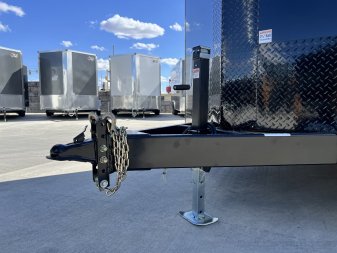 New NEW 2025 AERO 8.5x20 +2’V, 2-7000lb axles= 14K 7’ TALL, 3/8 WOOD Interior, BLACKOUT  EDITION- QUALITY Aluminum Wheels Enclosed Car Hauler Trailer