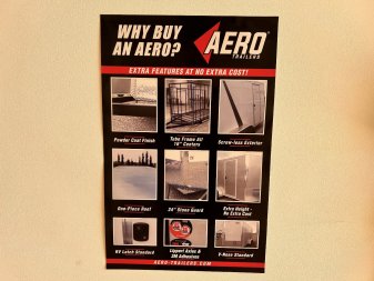 New NEW 2025 AERO 8.5x20 +2’V, 2-7000lb axles= 14K 7’ TALL, 3/8 WOOD Interior, BLACKOUT  EDITION- QUALITY Aluminum Wheels Enclosed Car Hauler Trailer