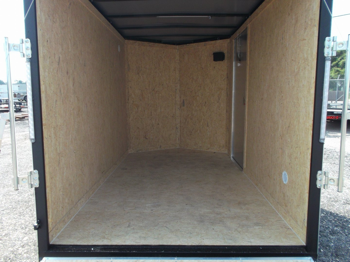 New 2024 Covered Wagon Trailers 6x10 Single Axle Cargo Trailer / Enclosed Trailer / Extra Wide Ramp / 6'6" Interior / RV Side Door / LEDs / .030 White Semi-Screwless Exterior