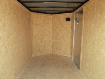 New 2024 Covered Wagon Trailers 6x10 Single Axle Cargo Trailer / Enclosed Trailer / Extra Wide Ramp / 6'6" Interior / RV Side Door / LEDs / .030 White Semi-Screwless Exterior