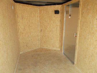 New 2024 Covered Wagon Trailers 6x10 Single Axle Cargo Trailer / Enclosed Trailer / Extra Wide Ramp / 6'6" Interior / RV Side Door / LEDs / .030 White Semi-Screwless Exterior
