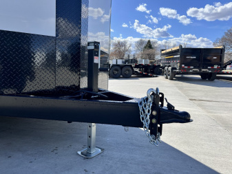 New NEW 2026 AERO 8.5x20 +2’V, 7’ TALL, WHITE Interior, BLACKOUT  EDITION- QUALITY Aluminum Wheels Enclosed Car Hauler Trailer