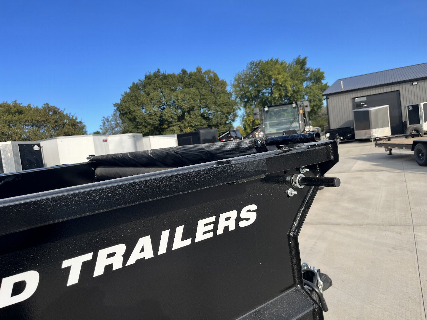 New NEW 2025 Southland14ft Low Profile HIGH SIDE Dump Trailer 2-8000 lb axles = 16K with Aluminum Ramps and TARP