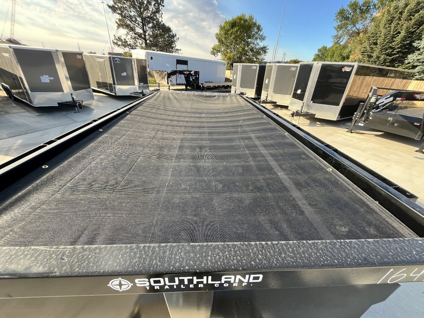 New NEW 2025 Southland14ft Low Profile HIGH SIDE Dump Trailer 2-8000 lb axles = 16K with Aluminum Ramps and TARP