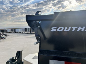 New NEW 2025 Southland14ft Low Profile HIGH SIDE Dump Trailer 2-8000 lb axles = 16K with Aluminum Ramps and TARP