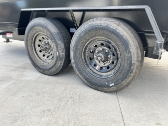 New NEW 2025 Southland14ft Low Profile HIGH SIDE Dump Trailer 2-8000 lb axles = 16K with Aluminum Ramps and TARP