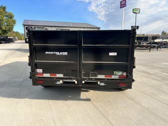 New NEW 2025 Southland14ft Low Profile HIGH SIDE Dump Trailer 2-8000 lb axles = 16K with Aluminum Ramps and TARP