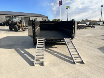 New NEW 2025 Southland14ft Low Profile HIGH SIDE Dump Trailer 2-8000 lb axles = 16K with Aluminum Ramps and TARP