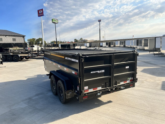 New NEW 2025 Southland14ft Low Profile HIGH SIDE Dump Trailer 2-8000 lb axles = 16K with Aluminum Ramps and TARP