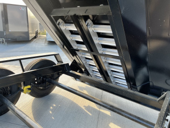 New NEW 2025 Southland14ft Low Profile HIGH SIDE Dump Trailer 2-8000 lb axles = 16K with Aluminum Ramps and TARP