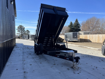 New NEW 2025 Southland14ft Low Profile HIGH SIDE Dump Trailer 2-8000 lb axles = 16K with Aluminum Ramps and TARP