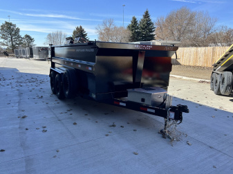 New NEW 2025 Southland14ft Low Profile HIGH SIDE Dump Trailer 2-8000 lb axles = 16K with Aluminum Ramps and TARP