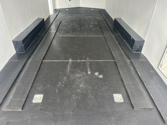 Used 2023 AERO 8.5x20 +2’V SNOW BEAR EXTRA TALL 7’ 7” QUALITY Enclosed Rear Ramp Car Hauler Cargo Trailer