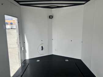 Used 2023 AERO 8.5x20 +2’V SNOW BEAR EXTRA TALL 7’ 7” QUALITY Enclosed Rear Ramp Car Hauler Cargo Trailer