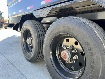 New NEW 2025 Southland 7x16 hydraulic Jack Heavy Duty Dump Trailer 2-10000 lb TORSION axles =20K aluminum ramps and Tarp Included