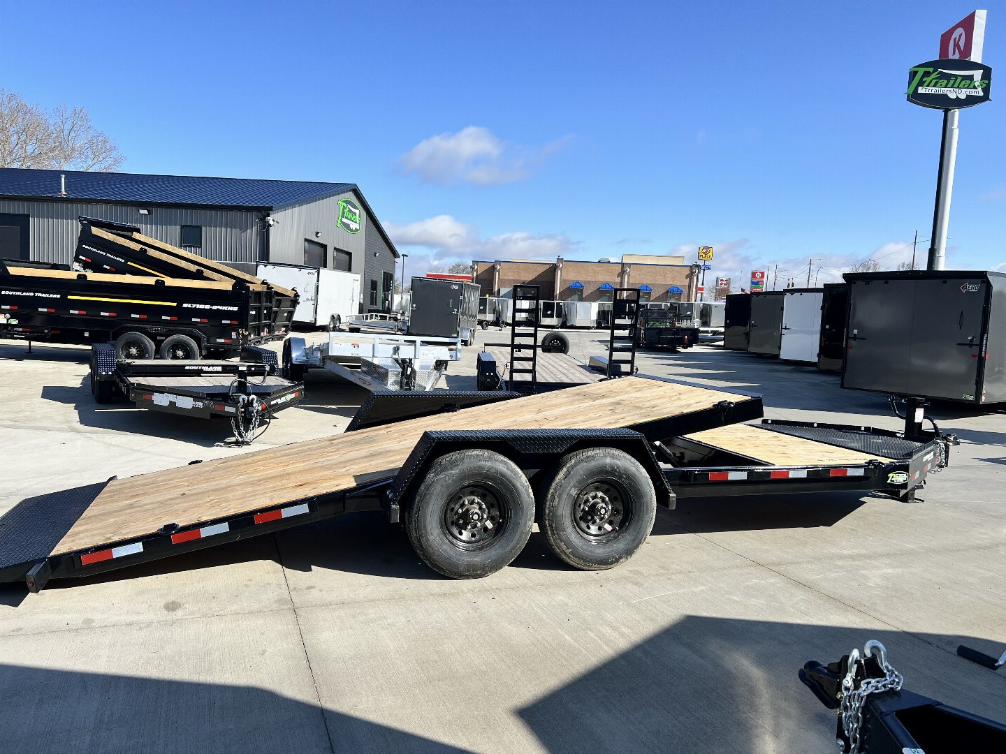 New 2025 Southland 20 ft = 16 ft Tilt + 4 ft flat Gravity Tilt HEAVY DUTY 16K Trailer