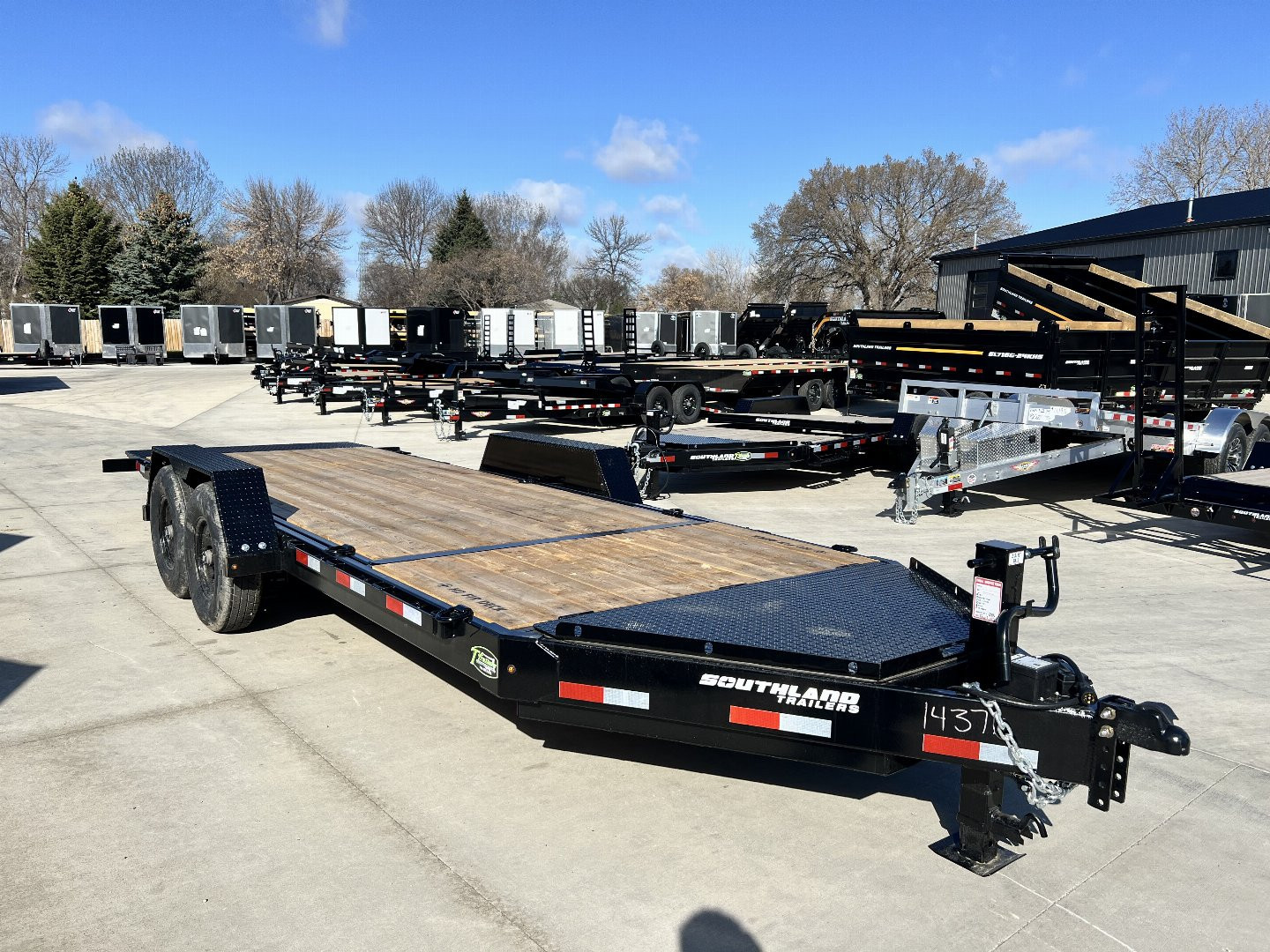 New 2025 Southland 20 ft = 16 ft Tilt + 4 ft flat Gravity Tilt HEAVY DUTY 16K Trailer