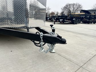New NEW 2025 AERO 7x14 +2 V TALL UTV QUALITY Enclosed, WHITE Interior, Rear Ramp Cargo Trailer