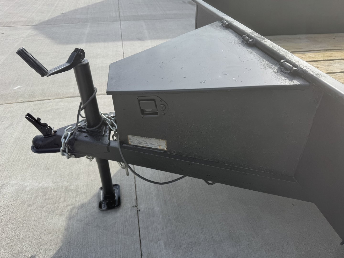 Used 2018 DooLittle 84x14' Utility trailer with steel sides, tool box