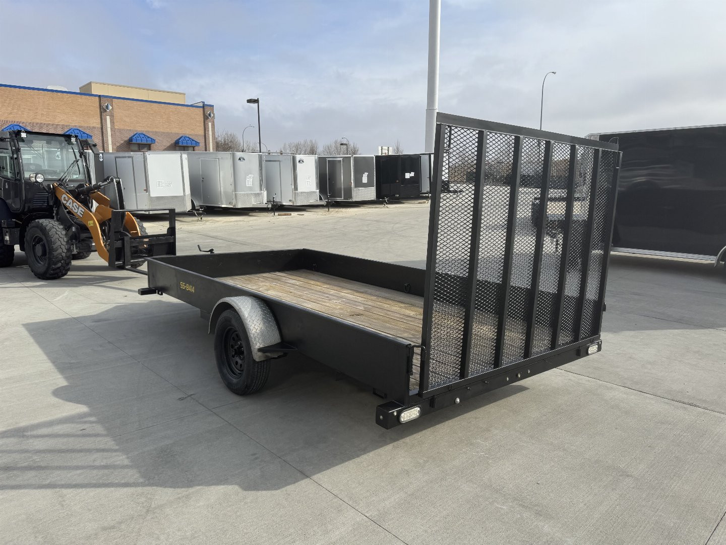 Used 2018 DooLittle 84x14' Utility trailer with steel sides, tool box