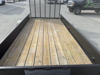 Used 2018 DooLittle 84x14' Utility trailer with steel sides, tool box