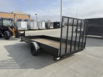 Used 2018 DooLittle 84x14' Utility trailer with steel sides, tool box