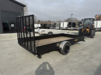 Used 2018 DooLittle 84x14' Utility trailer with steel sides, tool box