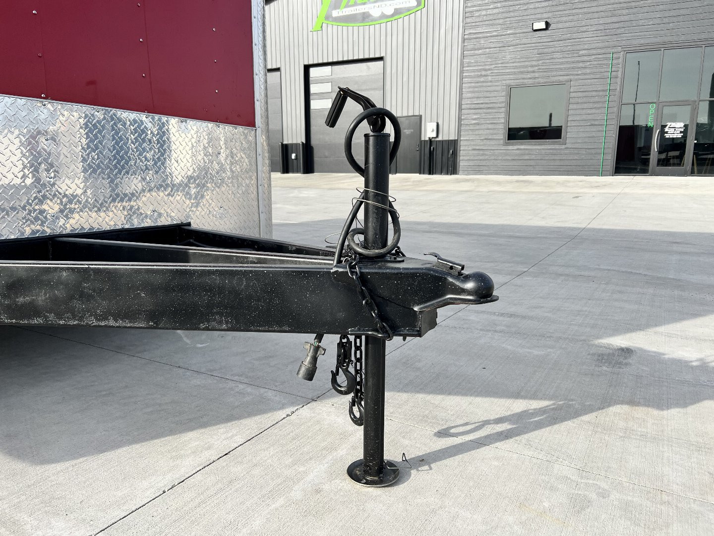 Used 2021 Freedom 8.5x20 Rear Ramp Enclosed Cargo Hauler Trailer 10K