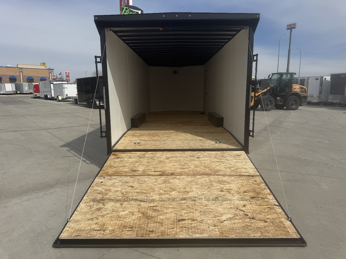 New NEW 2025 AERO 8.5x24 +2’V 7' TALL WING -BLACKOUT  EDITION - QUALITY Enclosed Rear Ramp Car Hauler Cargo Trailer