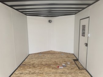 New NEW 2025 AERO 8.5x24 +2’V 7' TALL WING -BLACKOUT  EDITION - QUALITY Enclosed Rear Ramp Car Hauler Cargo Trailer