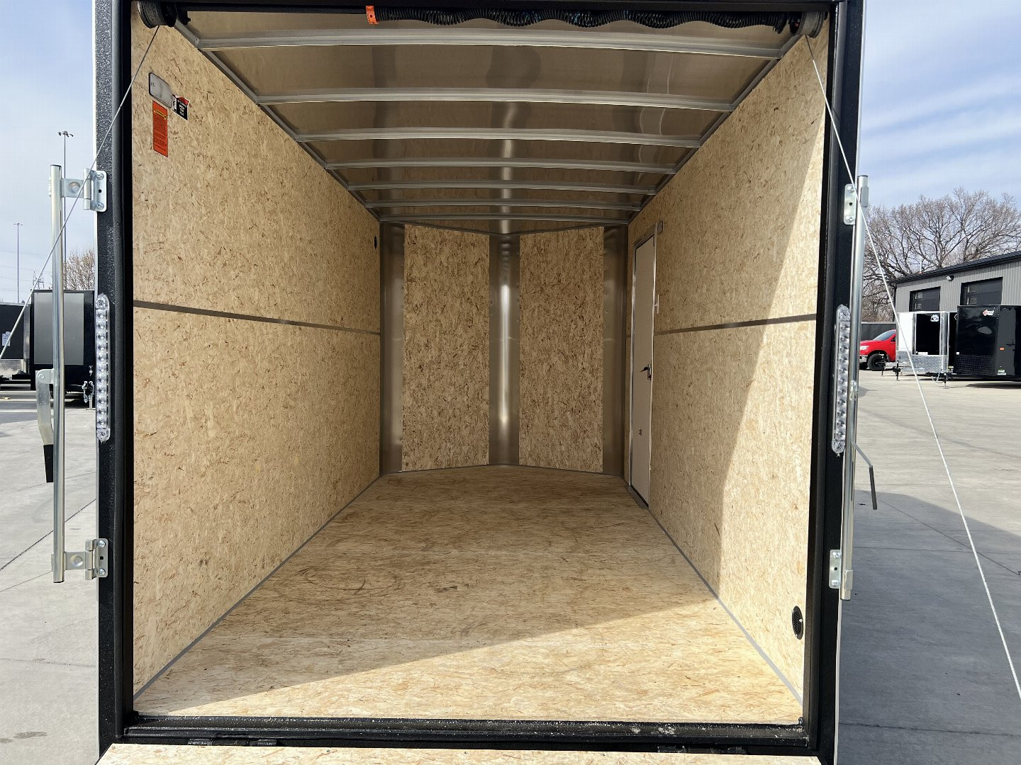 New 2025 H&H 7x14 +2’V TALL 7’ Enclosed Rear Ramp Car Hauler Cargo Trailer