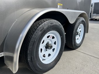 New 2025 H&H 7x14 +2’V TALL 7’ Enclosed Rear Ramp Car Hauler Cargo Trailer