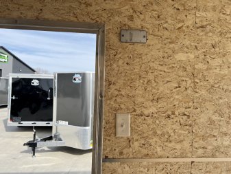 New 2025 H&H 7x14 +2’V TALL 7’ Enclosed Rear Ramp Car Hauler Cargo Trailer