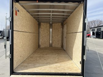 New 2025 H&H 7x14 +2’V TALL 7’ Enclosed Rear Ramp Car Hauler Cargo Trailer