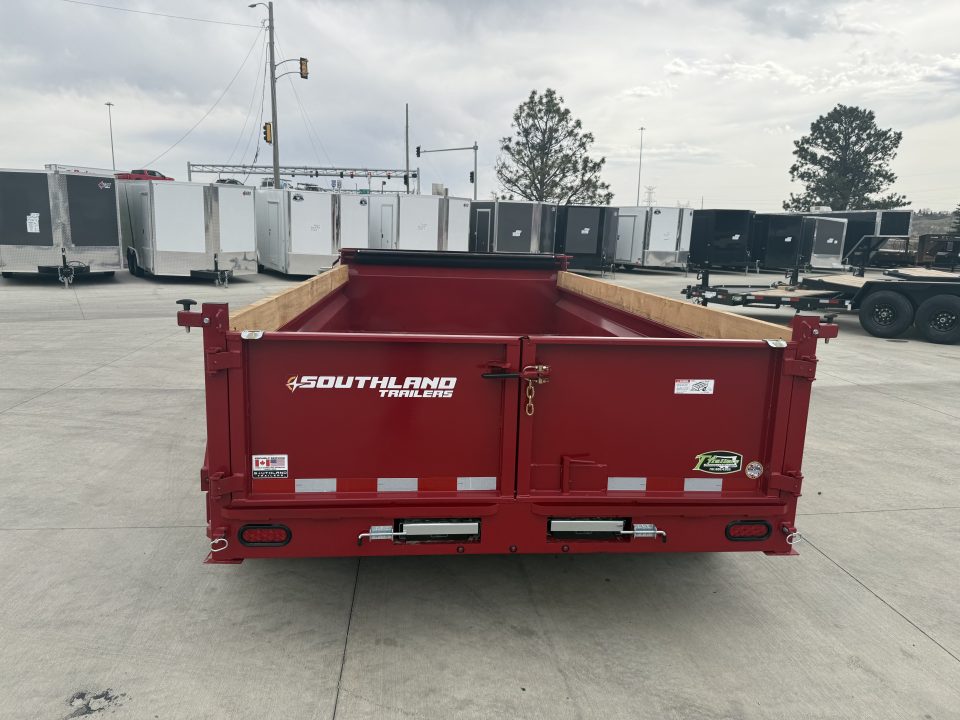 New NEW 2026 Southland 14ft Low Profile Dump Trailer 2-7000 lb axles =14K with Ramps