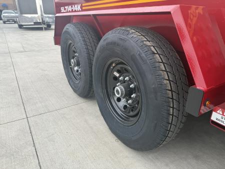 New NEW 2026 Southland 14ft Low Profile Dump Trailer 2-7000 lb axles =14K with Ramps