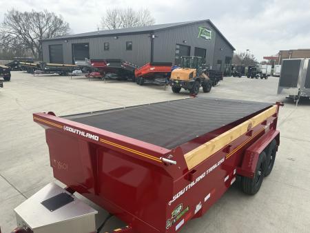 New NEW 2026 Southland 14ft Low Profile Dump Trailer 2-7000 lb axles =14K with Ramps