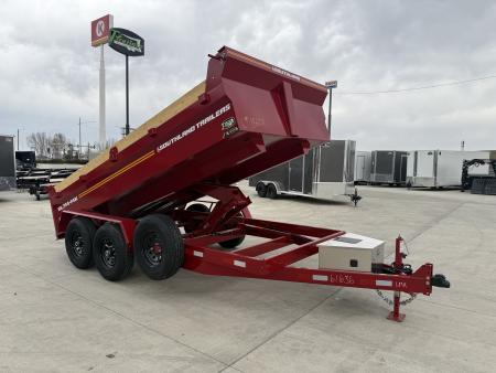 New NEW 2026 Southland 14ft Low Profile Dump Trailer 2-7000 lb axles =14K with Ramps