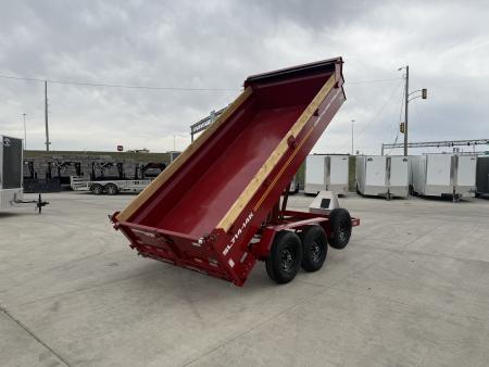 New NEW 2026 Southland 14ft Low Profile Dump Trailer 2-7000 lb axles =14K with Ramps