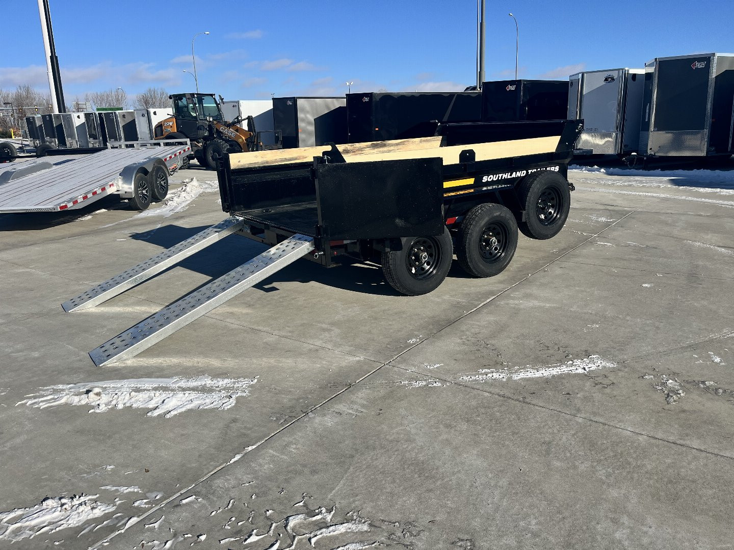 New NEW 2026 Southland 6x12’ Low Profile SCISSOR Lift Dump Trailer 2-5200 lb axles