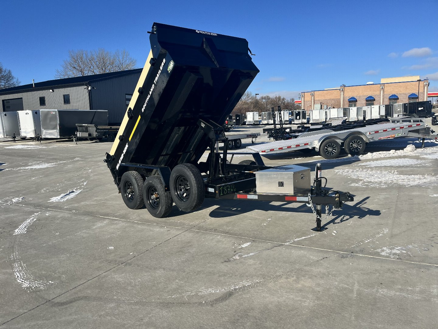New NEW 2026 Southland 6x12’ Low Profile SCISSOR Lift Dump Trailer 2-5200 lb axles