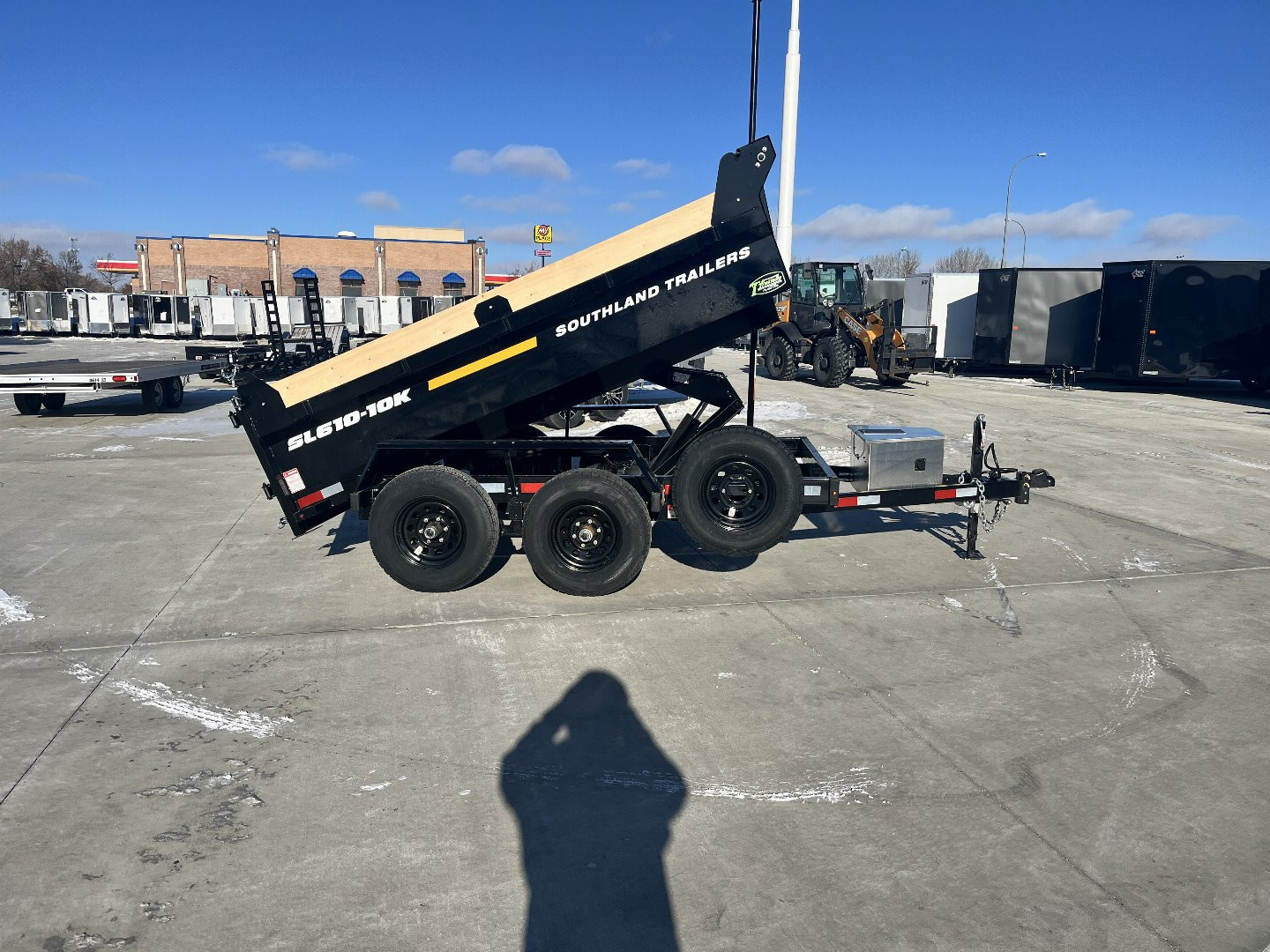New NEW 2026 Southland 6x12’ Low Profile SCISSOR Lift Dump Trailer 2-5200 lb axles